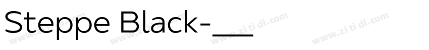 Steppe Black字体转换